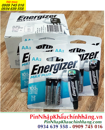 COMBO 01Hộp 12 vỉ (= 24viên) Pin AA 1.5v Alkaline Energizer Max Plus EP91-BP2 _Giá chỉ 504.000/Hộp